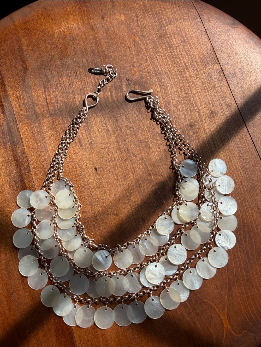 handcrafted 925 Wendy Mink multi-strand bib necklace Vintage